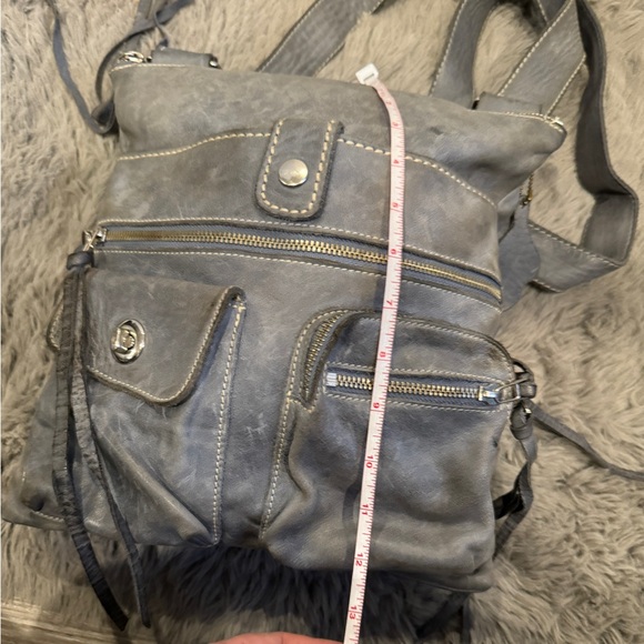 Roots Genuine Leather Shoulder Bag Made In CANADA Vintage 12"x11" - Picture 9 of 12